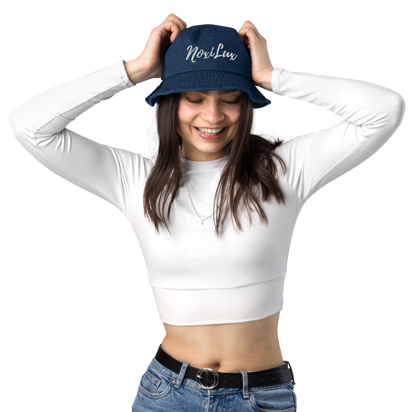 Women Denim Bucket Hat One Size Fits Most