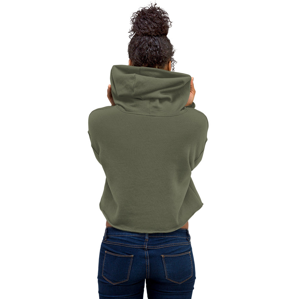 Fleece Cropped Hoodie for Women