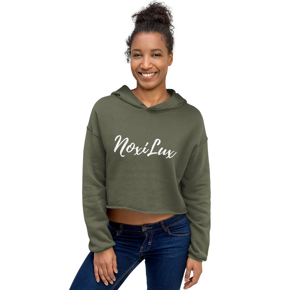 Fleece Cropped Hoodie for Women