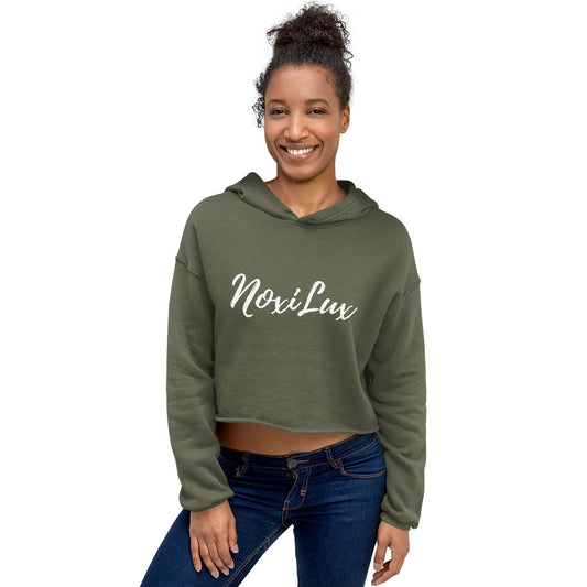 Fleece Cropped Hoodie for Women