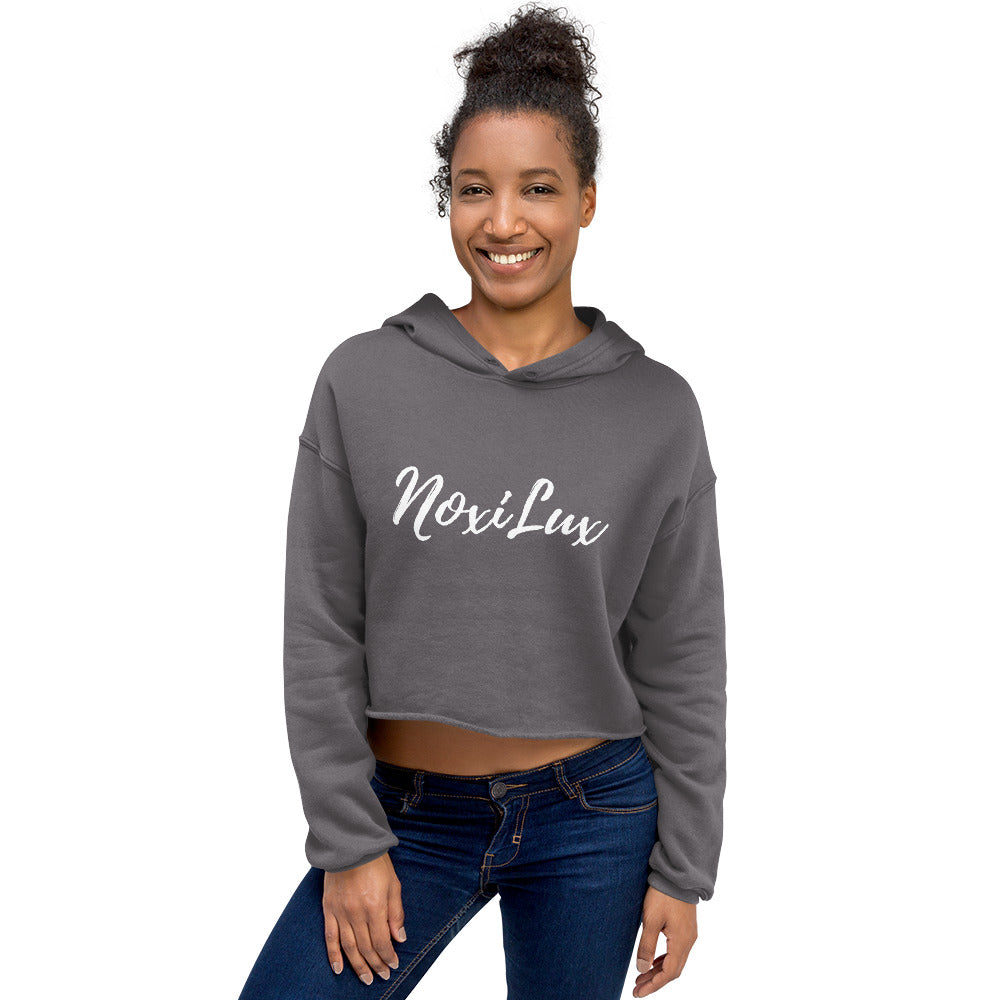 Fleece Cropped Hoodie for Women