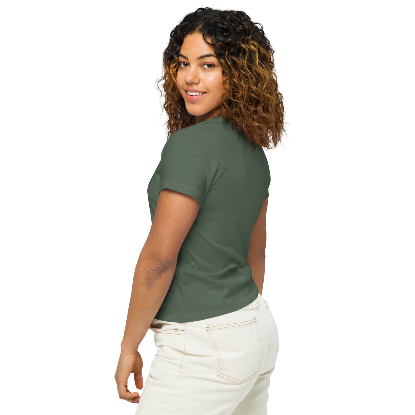 Women High Waisted  Everyday Shirt